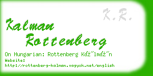 kalman rottenberg business card
